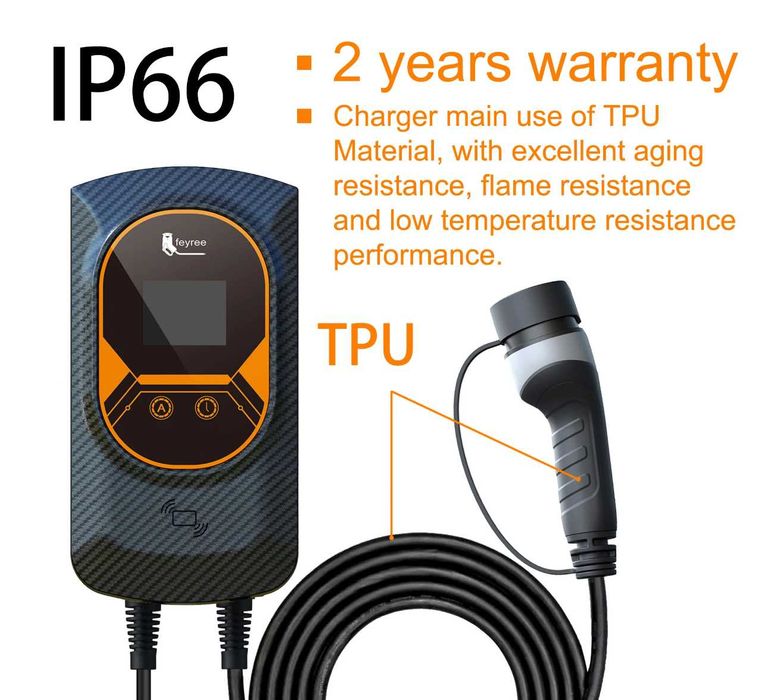 Carregador Wallbox - 7,6 kw - 32A - Monofasica - C/ APP - Eletricos