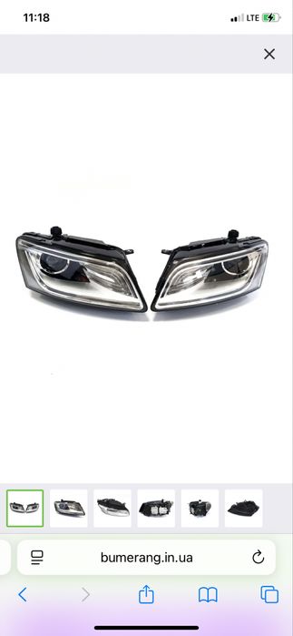 Фара фари Audi Q5 8R рестайлінг 2013-18 біксенон ліва/права ауди ку5