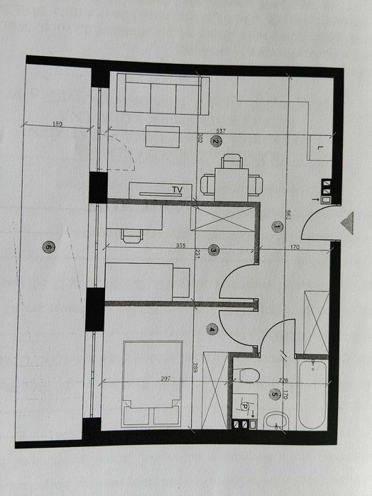 Mieszkanie 3 pokojowe 43.5m2