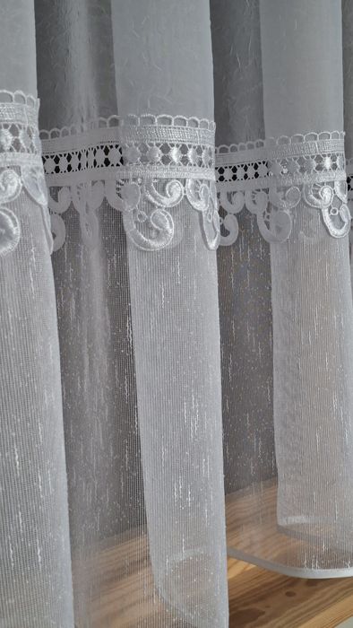 Firanka firana  zestaw balkonowy  bez prasowania  !