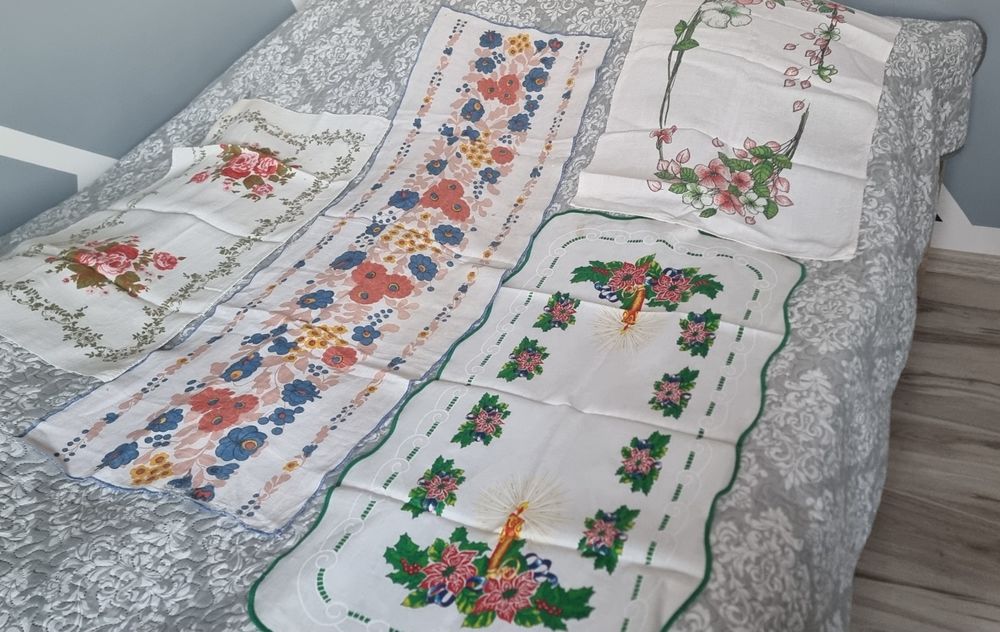 Zestaw bieżników vintage PRL 4 szt.