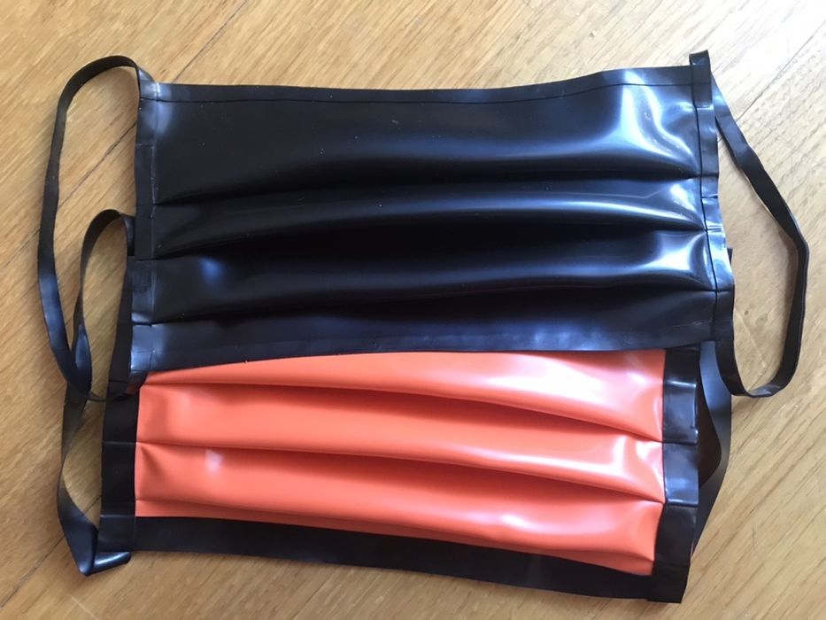 Maska maseczka Latex Goth Punk