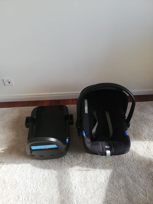 Trio chicco com suporte fixação automóvel
