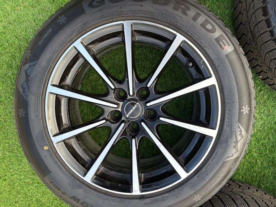 Jantes 17" Borbet BL5 pretas + pneus