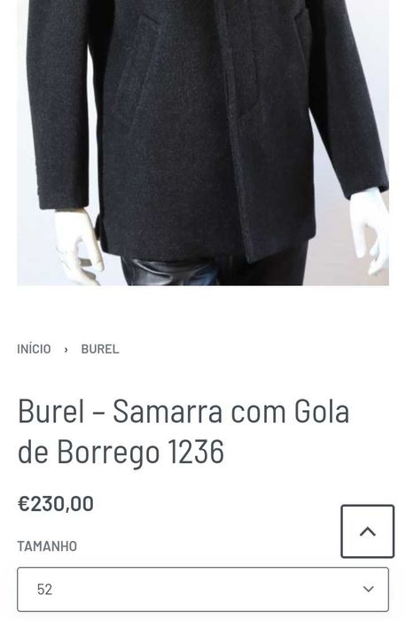 Samarra Alentejana n.52 gola pelo de Borrego veste um L