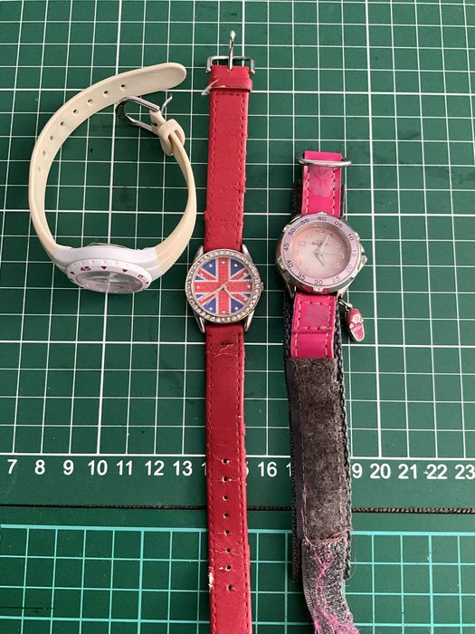3X zegarki dziewczęce na baterie