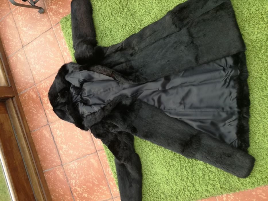 Płaszczyk naturalne futro niespotykany włos