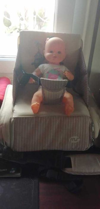 Mala/assento/termo/cadeira/muda fraldas. Faz todas estas funções.