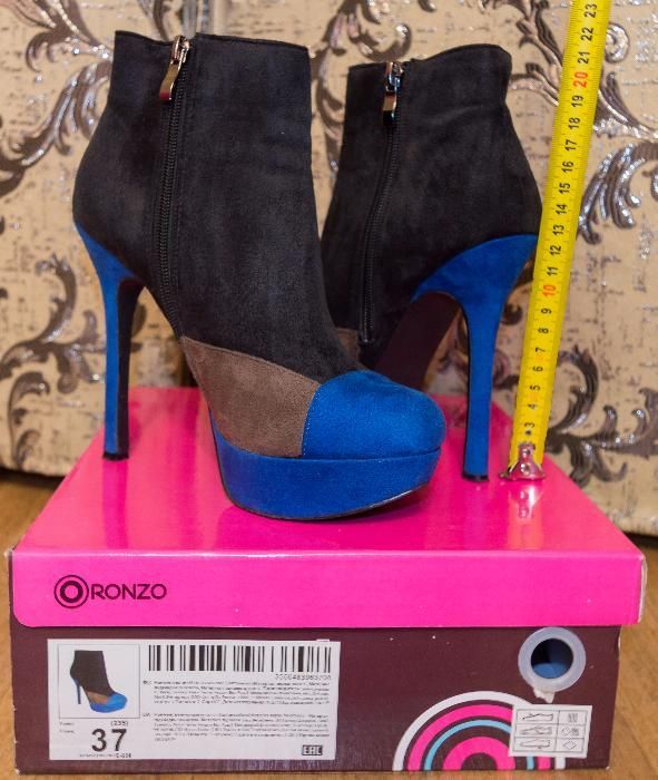 Продам ботинки женские на высоком каблуке (37 размер)