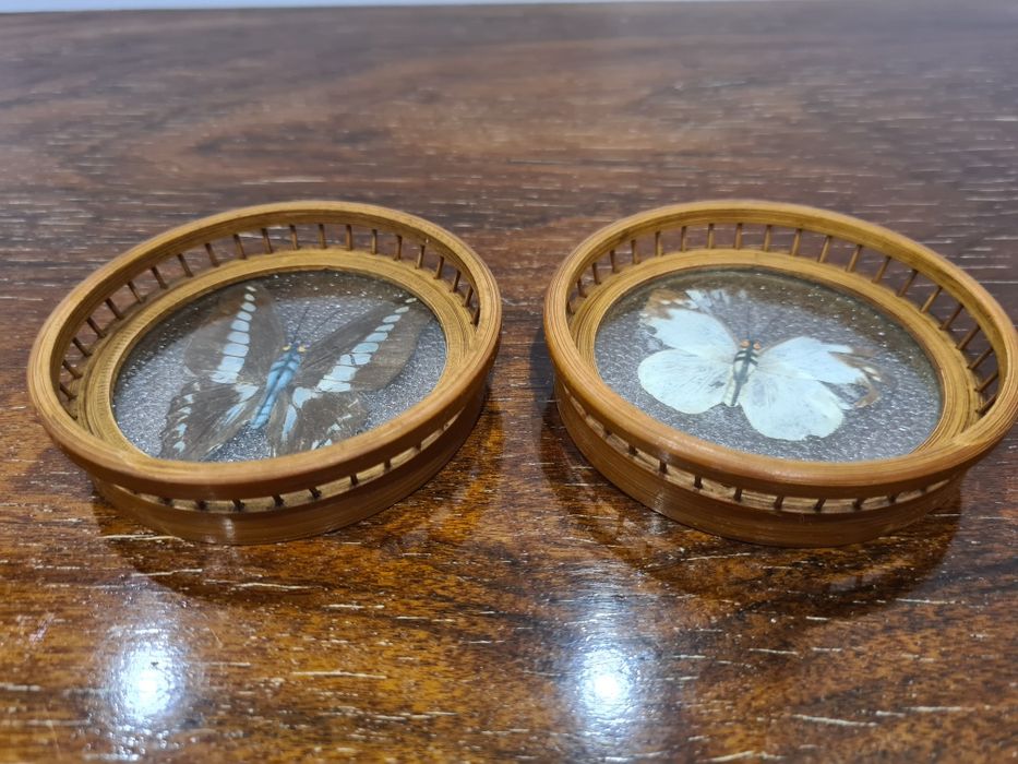 2 bases para copos vintage