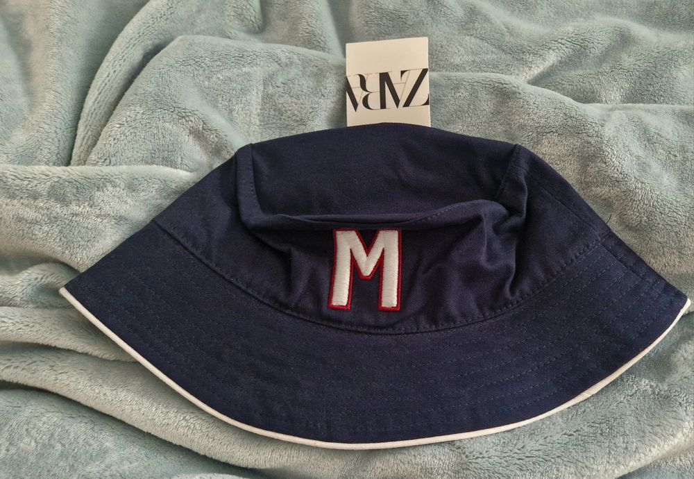 Zara kapelusz bucket na lato, roz. S-M