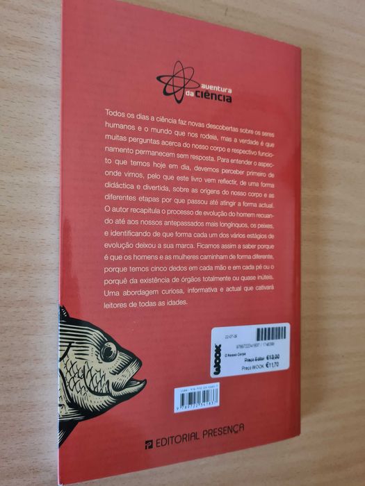 Livro "O Nosso Corpo - O Peixe que Evoluiu" de Keith Harrison