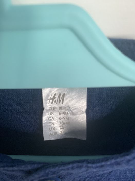 Koszula H&M 74 lniana