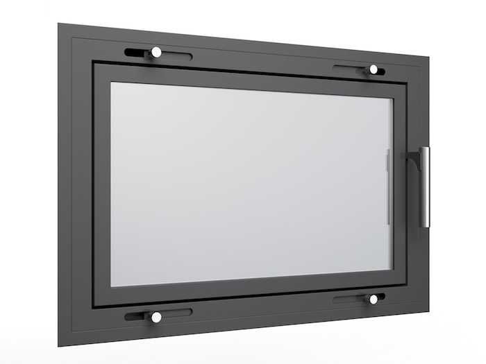 Drzwiczki kominkowe na wymiar do otwartych palenisk model AX6