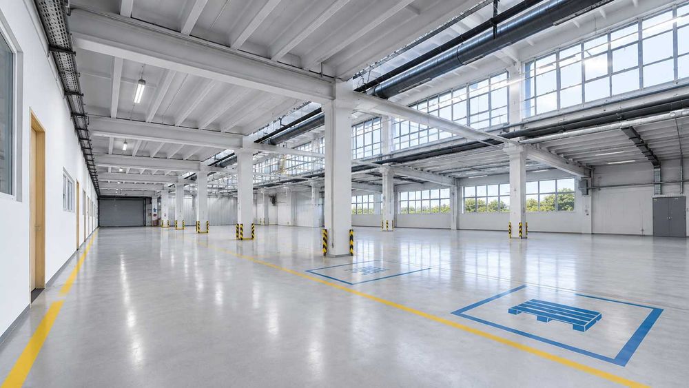Hala produkcyjna na wynajem Pabianice Centrum | 1 142 m² | ul. Grota Roweckiego 8A | winda towarowa 3,2 t