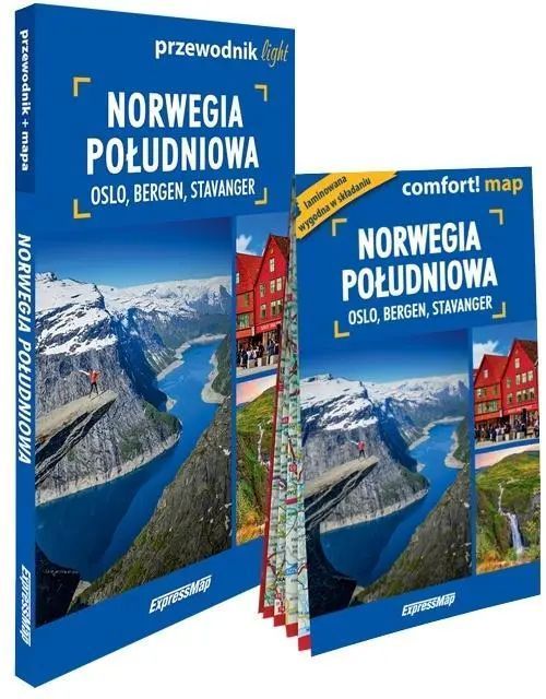 Norwegia Południowa light: przewodnik + mapa. ExpressMap