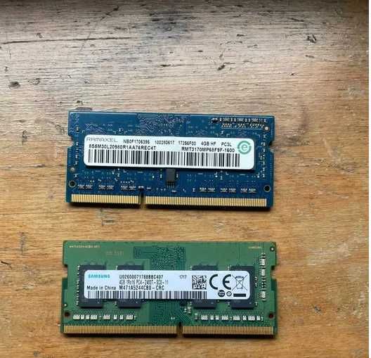 2 Memorias Samsung DDR4 4gb,ramaxel pcl3 4gb
