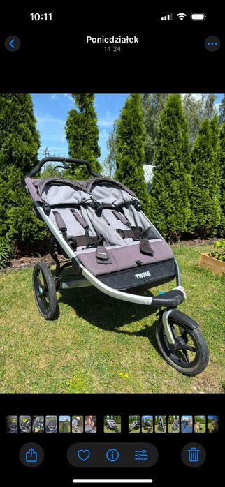Thule urban glide double wózek biegowy / spacerówka dla bliźniaków