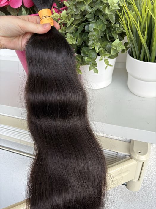 1) wlosy dziewicze 57 cm 123 gr