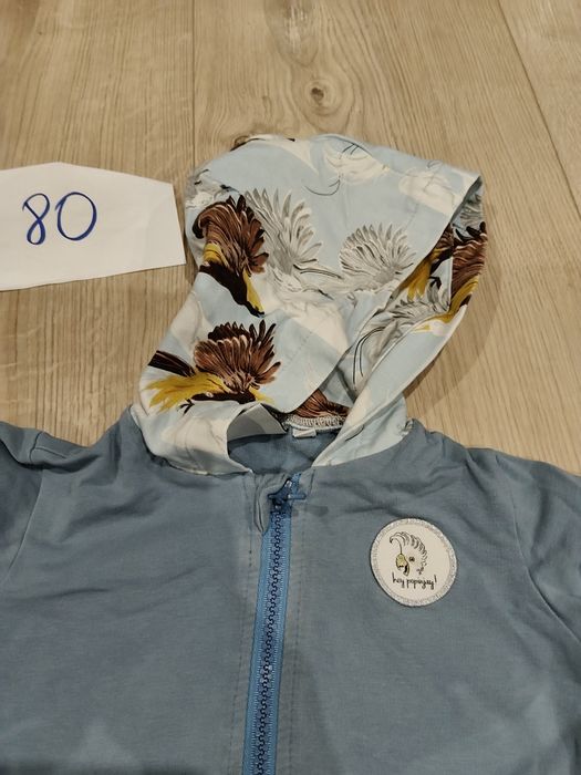 Niebieska bluza 80/86 cm Hey popinjay