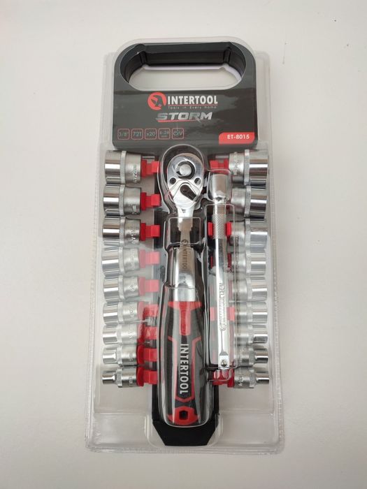 Набор головок 3/8 6-24 мм   1/2 8-32 мм 20 ед INTERTOOL STORM