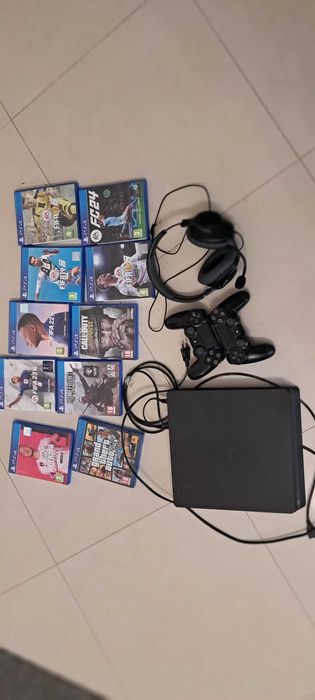 Ps4 slim com jogos