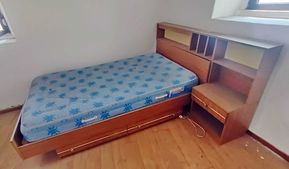 mobília, quartos individuais+cozinha