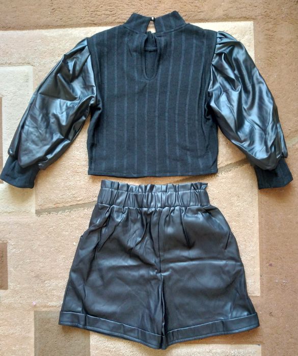 Костюм форма шорти кофта реглан кофточка в школу школьная на дівчинку