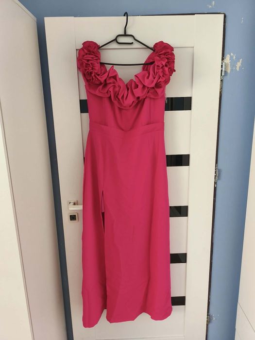 Suknia maxi fuksja