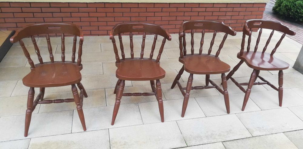 Krzesła art deco PRL stare krzesło stylowe fala gięte thonet