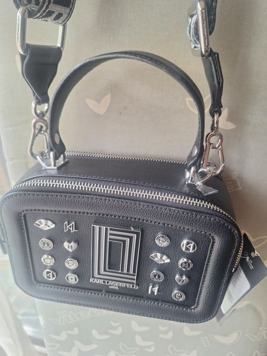 Oryginalna Torebka KARL LAGERFELD PARIS Simone Camera Crossbody Bag