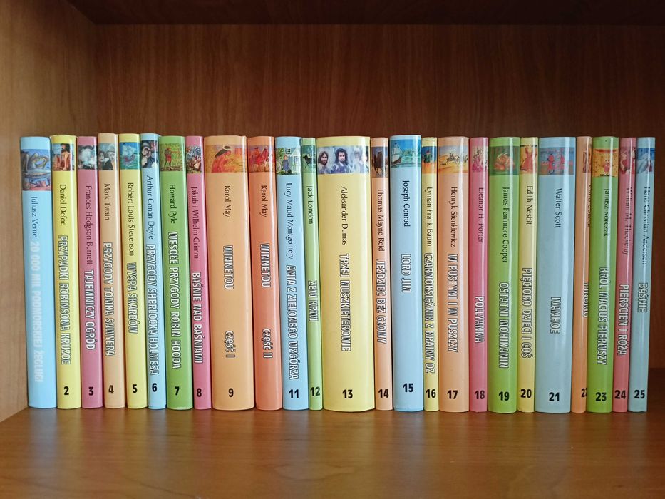 Zestaw 25 klasycznych książek dla młodzieży - piękne wydanie