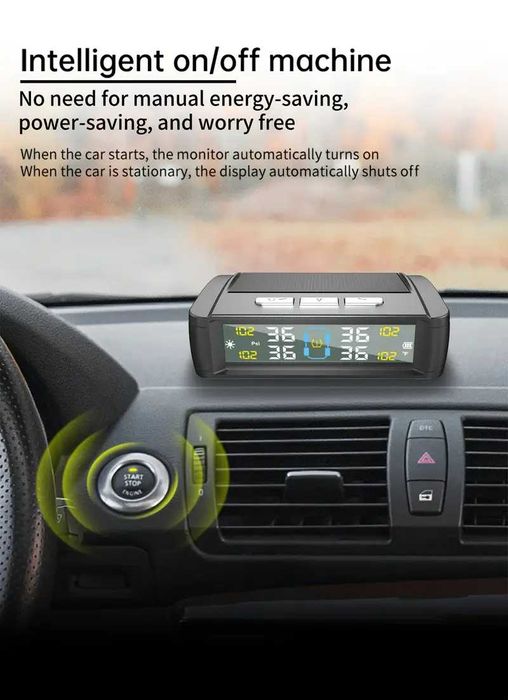 Система мониторинга давления и температуры в шинах автомобиля