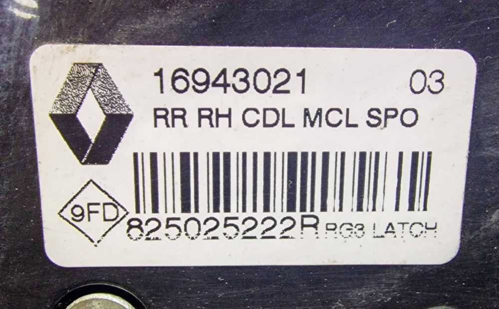 Fechadura / Fecho Porta Trás Direito 16943021 - RENAULT MEGANE IV Sport Tourer