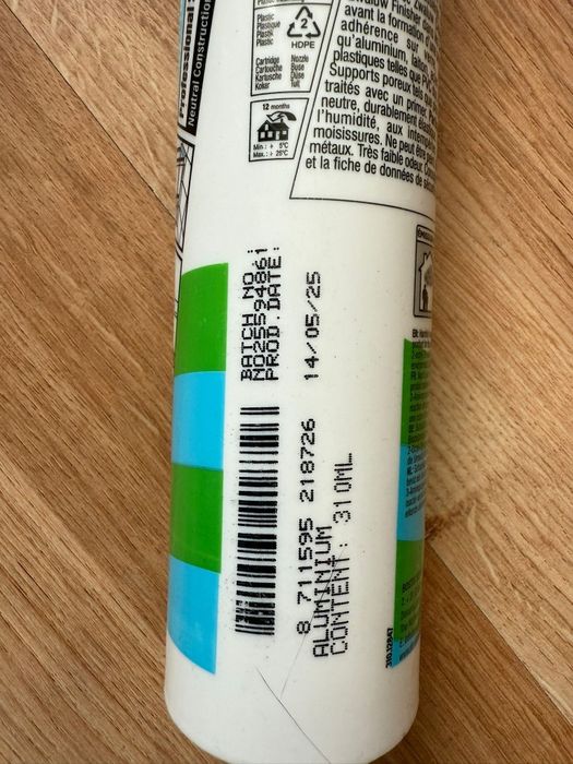 Silikon sanitarny Den Braven aluminium