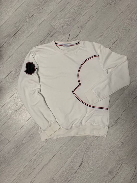 Чоловіча кофта худі світшот Moncler велике вишите лого L розмір