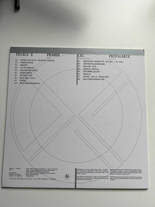 Trials X "Prawda Cel Przesłanie" LP winyl