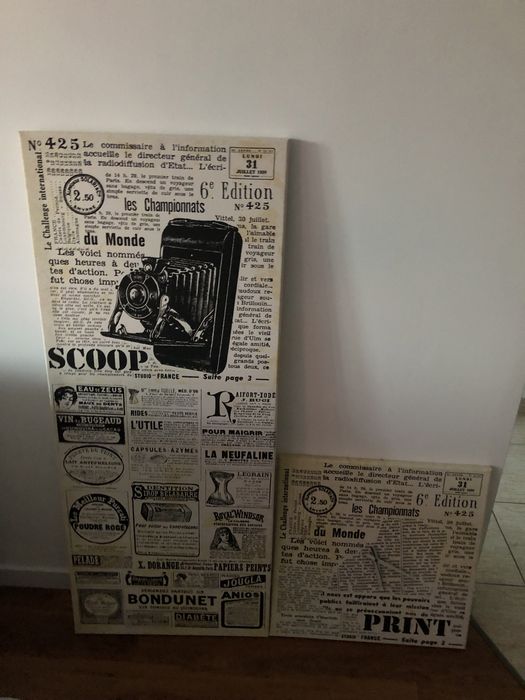 Komplet zegar+obraz/plakat