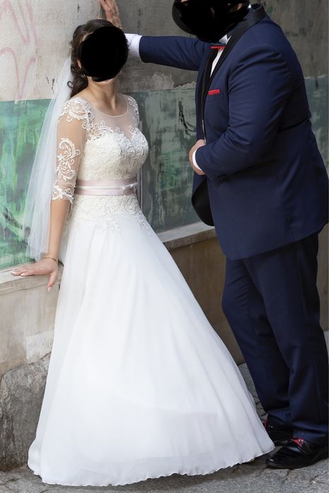 Cudowna suknia ślubna roz. 38 romantyczna