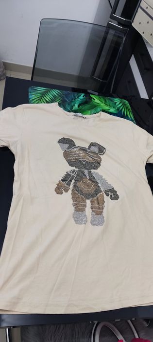 Bluzka beżowa z misiem Kataliński