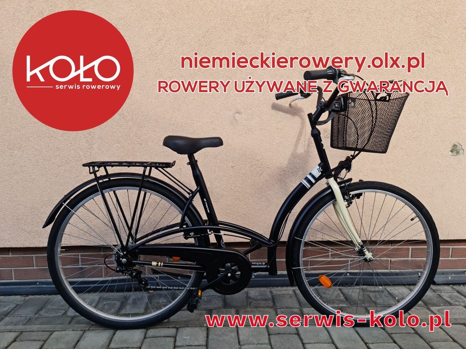 Rower damski damka BTWIN koła 28 SHIMANO okazja rabat wysyłka koszyk