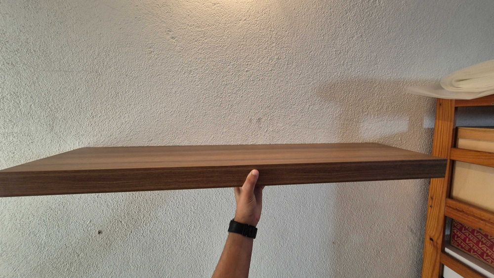 Prateleira de Parede Flutuante Castanha Escura