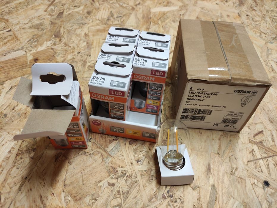 6szt. żarówek LED Osram Superstar Classic P25