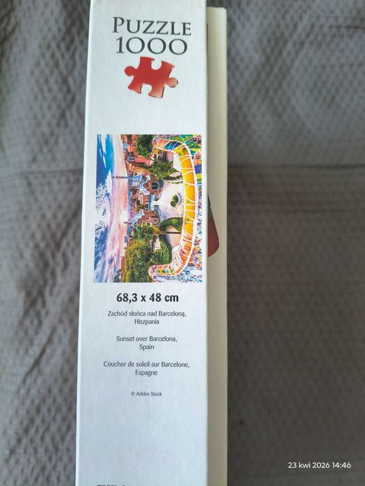 puzzle 1000 Zachód słońca nad Barceloną