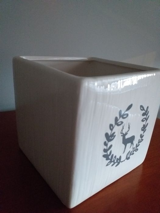 Vaso 12x12 cor creme NOVO