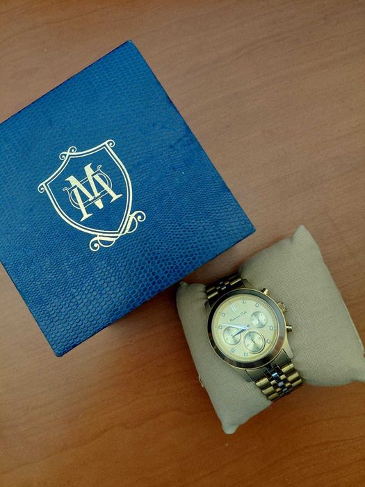 relogio massimo dutti dourado