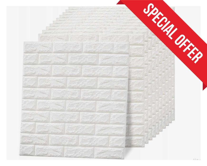 Nowe Naklejki Ścienne Cegła 3D Samoprzylepne Panele Dekoracyjne 70x77
