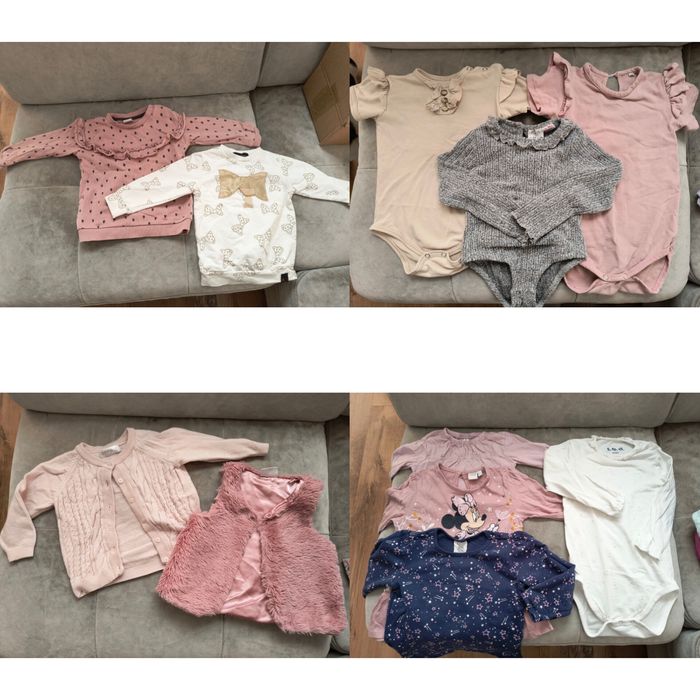 Paka paczka duża ubrań dla dziewczynki 86