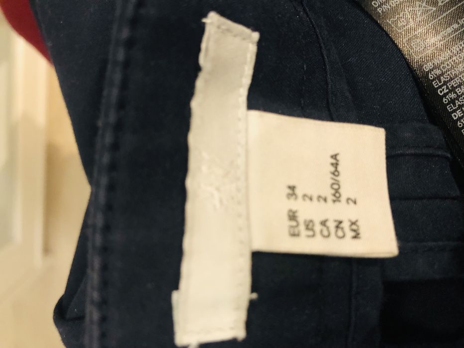 Spodnie klasyczne H&M -rozm. 34 /XS -  stan bardzo dobry