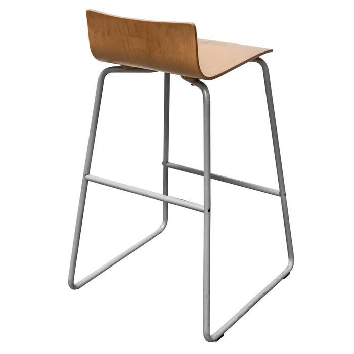 Hoker ze sklejki stelaż metalowy bistro wysoki  89X52X52 cm